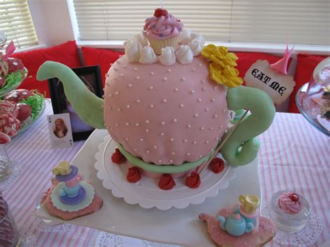 Ella In Wonderland 1st Birthday Tea Pot Cake Teapot Cake 3rd