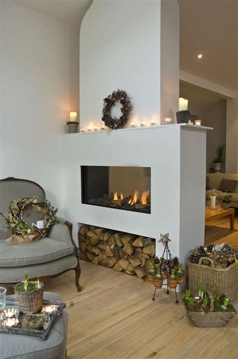 20 Functional Double Sided Fireplaces For Your Spacious Home