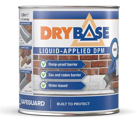 Buy Drybase Liquid Damp Proof Membrane 1 Litre White Damp Proofing