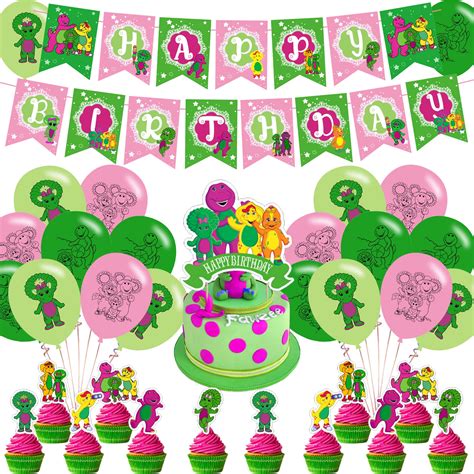 Buy Barney Party Suppliesbarney Birthday Party Decorations Includes