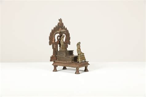 Altar Composed Of Two Jaina Bronze Statues India 18th Century Arte