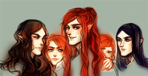 Luaenfeanor With His Sons For Anonleft To Right Feanor Amrod