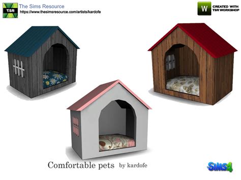 The Sims Resource Kardofecomfortable Petssmall Pet Bed 5