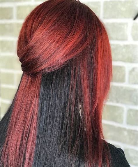 5 Best Red And Black Hair Colour Combinations Womens Hairstyles