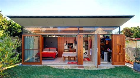Impressive Backyard Shed Combines Living Quarters In Sydney Australia
