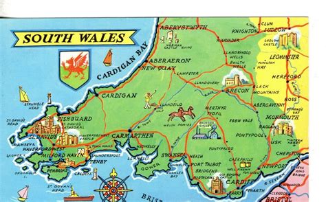 Detailed Map Of South Wales Uk