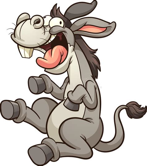Crazy Donkey Stock Vector Illustration Of Character