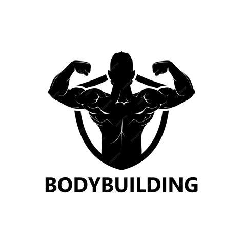 premium vector bodybuilding logo template design vector