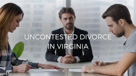 Uncontested Divorce In Virginia Holcomb Law Pc