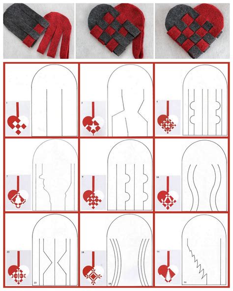 Printable Danish Woven Heart Pattern
