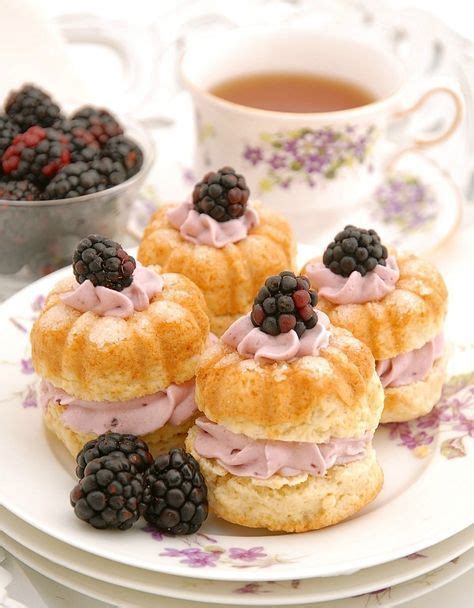Cream Tea Scones With Blackberry Whipped Cream Tea Recipes Cream Tea