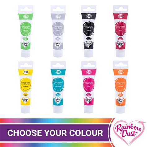 Progel Concentrated Food Colours By Rainbow Dust Craft Company