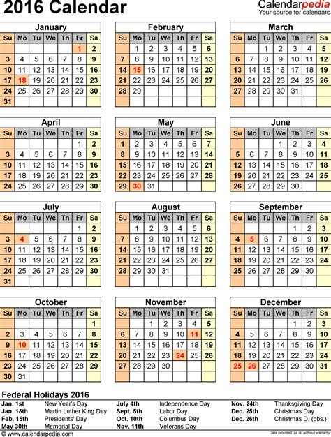 2016 Calendar Holidays Imgzz