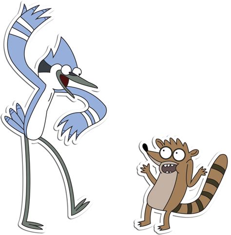 Mordecai Y Rigby Mordecai And Rigby From Regular Show Clipart Large Size Png Image Pikpng