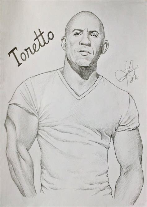 Vin Diesel Drawing Skill