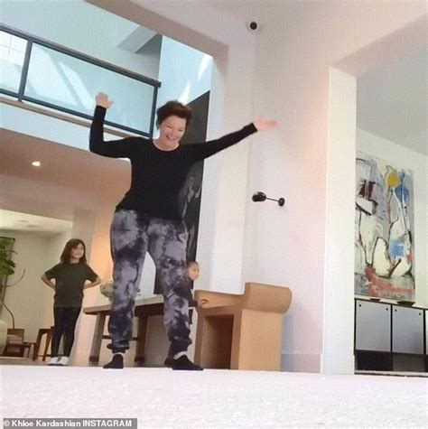 Khloe Kardashian And Niece Penelope Teach True How To Do A Cartwheel