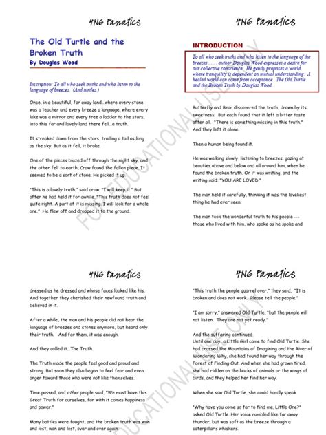 Old Turtle And The Broken Truth Pdf