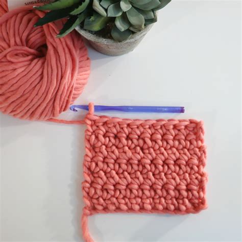How To Crochet The Extended Single Crochet Stitch Esc Mjs Off The