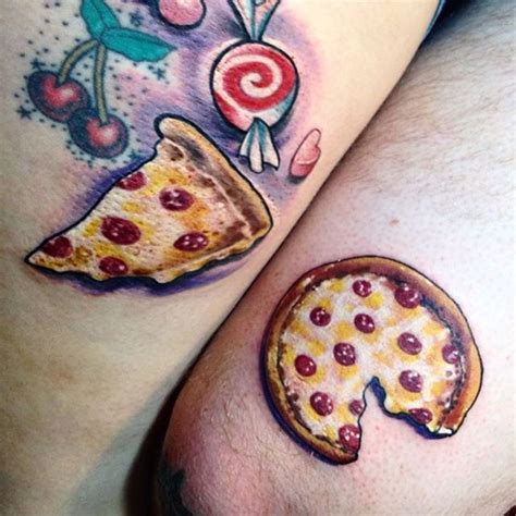 Pepperoni Pizza Tattoos By Andespade Tag Us In Your Pizza Tattoos Pizzatattoos Pizzatattoos