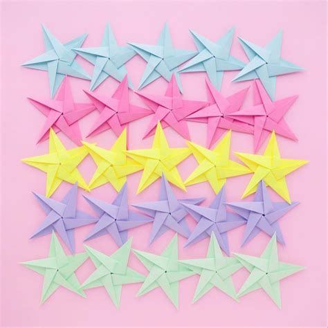 Star Shapes Made With Colorful Paper Pixahive