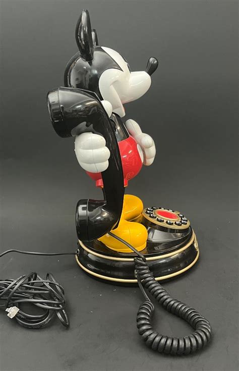 Lot 101 Mickey Mouse Push Button Animatronic Phone Disney Collectible