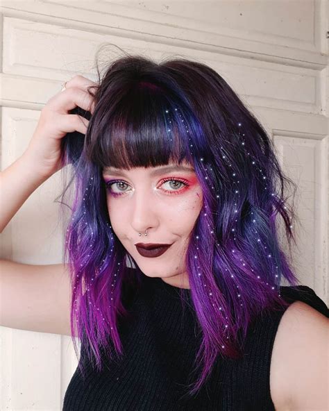 Lunar Tides Hair Colors On Instagram 🌟made Of Stars🌟 Cute Galaxy Hair