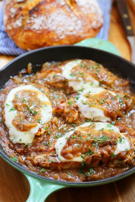Skillet French Onion Chicken The Comfort Of Cooking