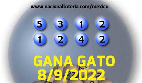 Resultados Gana Gato 2433 Del Jueves 8 De Septiembre De 2022 Resultados Lotería Pronósticos