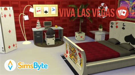 Sims 4 Ccs The Best Ts3 Viva Las Vegas Living And Bedroom