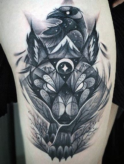 Even better, a wolf tattoo can be adapted to suit any style. 70 Wolf Tattoo Designs For Men - Masculine Idea Inspiration