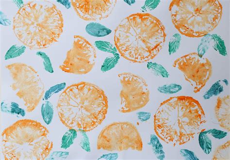 Where Your Treasure Is Diy Fruit And Vegetable Prints