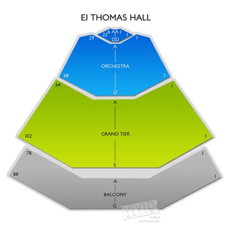 Ej Thomas Hall Seating Chart Vivid Seats