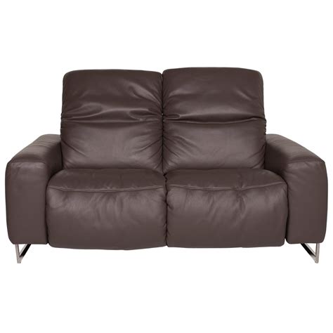 Egal, ob sie nach einem vorschlag für eine vollständige neugestaltung suchen. Joop Leather Sofa Black Two-Seat Function Couch For Sale ...