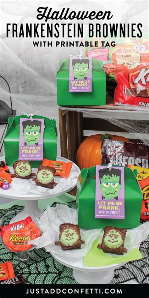 Halloween Frankenstein Brownies Just Add Confetti