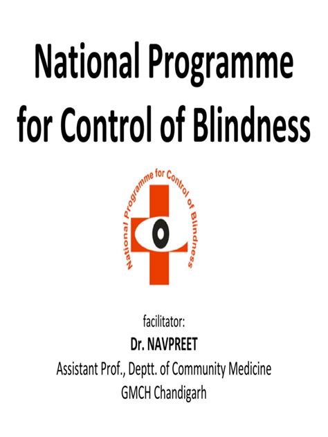 National Programme For Control Of Blindness Pdf Pdf Visual