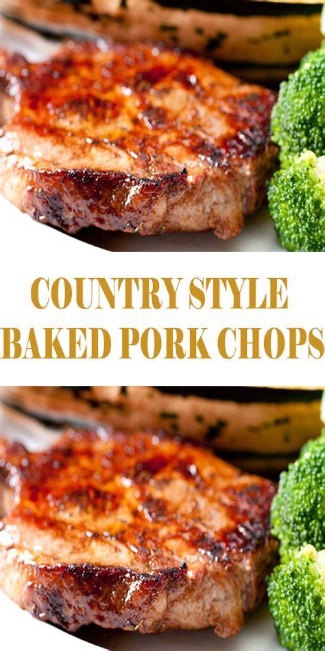 Country Style Baked Pork Chops Pork Chop Recipes Baked Boneless Pork