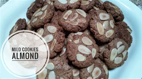 Jangan lupa pilih yang tidak ada ampasnya! Cara Membuat Milo Cookies Almond | Resep Kue Kering - YouTube