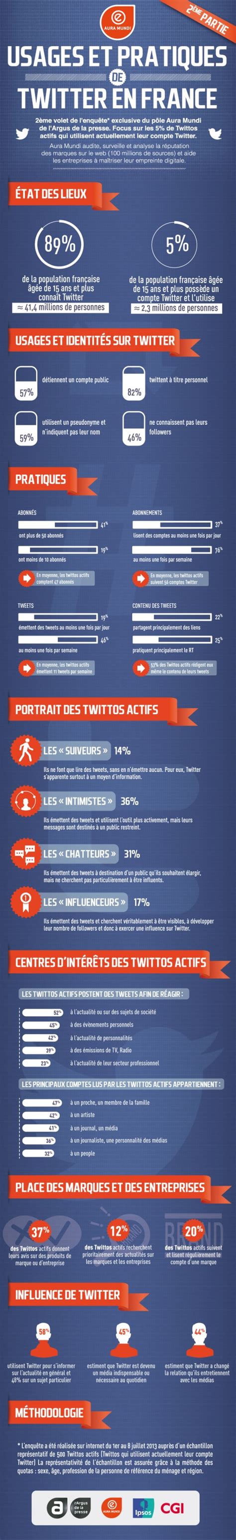Infographie Les Usagers De Twitter En France