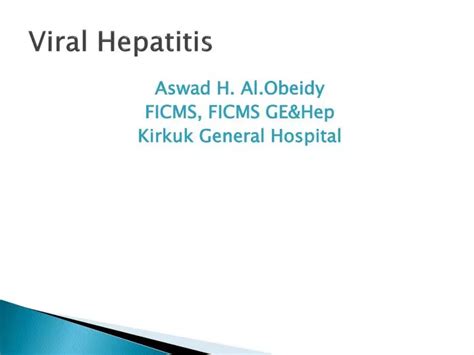 Ppt Viral Hepatitis Powerpoint Presentation Free Download Id 6833403