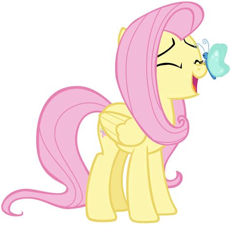 Fluttershy With A Butterfly On Her Nose By Andoanimalia On Deviantart