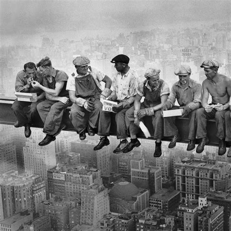 Construction Workers Sitting On Beam Photo - The Best Picture Of Beam