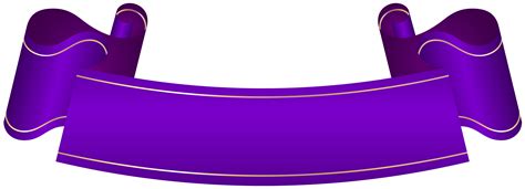 Ribbon Banner Png Purple Clip Art Library