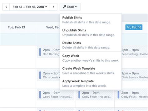 Free Work Schedule Maker Zoomshift