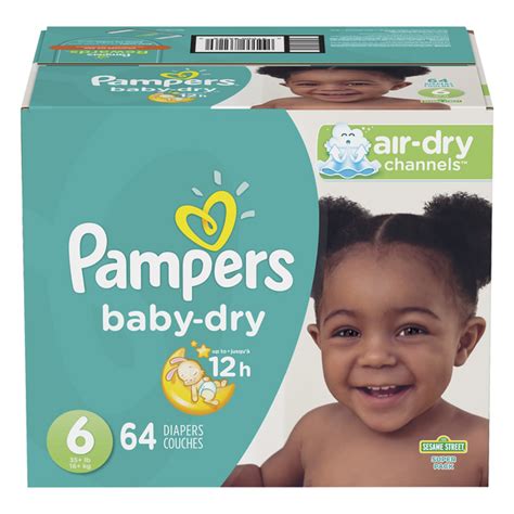 Save On Pampers Baby Dry Size 6 Diapers 35 Lbs Order