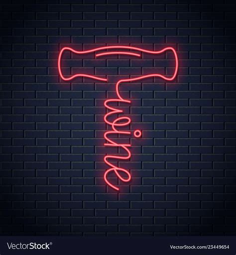 This logo is compatible with eps, ai, psd and adobe pdf formats. Wine corkscrew neon logo. Red and white wine neon sign on ...