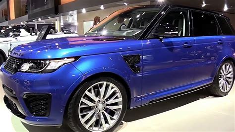 2018 Range Rover Sport Svr Blue Fullsys Features New Design Exterior