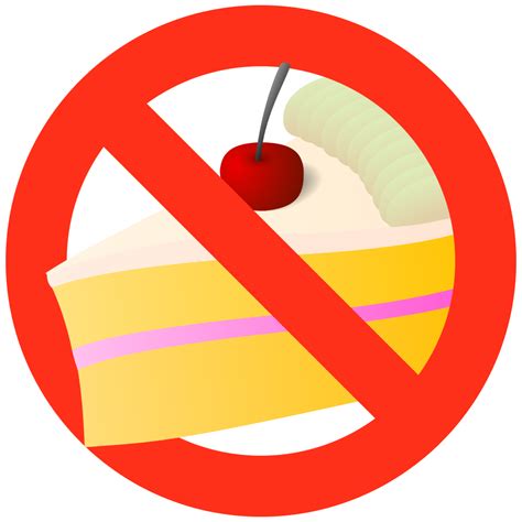 Onlinelabels Clip Art No Cake Sign