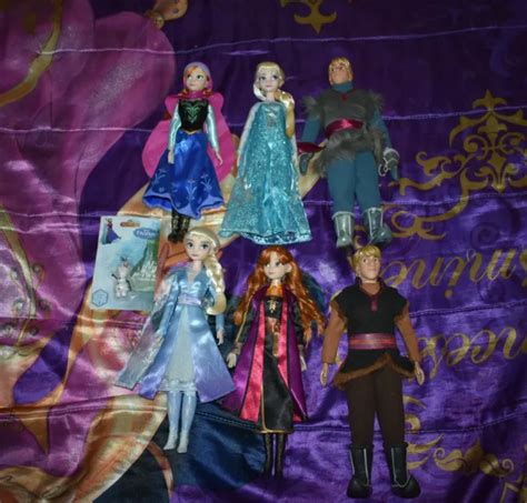 Disney Store Frozen Frozen Princess Elsa Anna Kristoff Olaf Singing Doll Lot Picclick