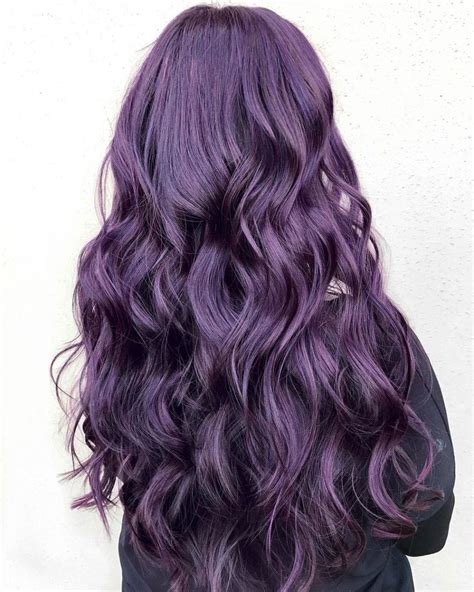 20 Dark Purple Plum Hair Color Fashion Style