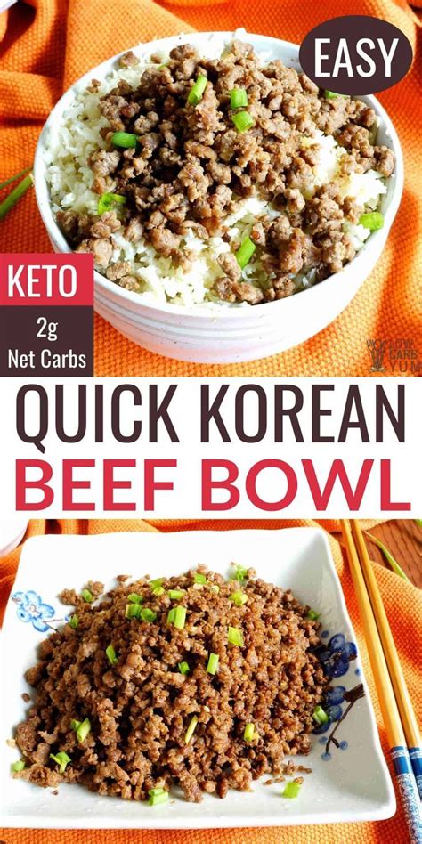 Prepare an 8x8 inch baking dish. Paleo Korean Ground Beef (Low Carb, Keto) in 2020 | Ground ...